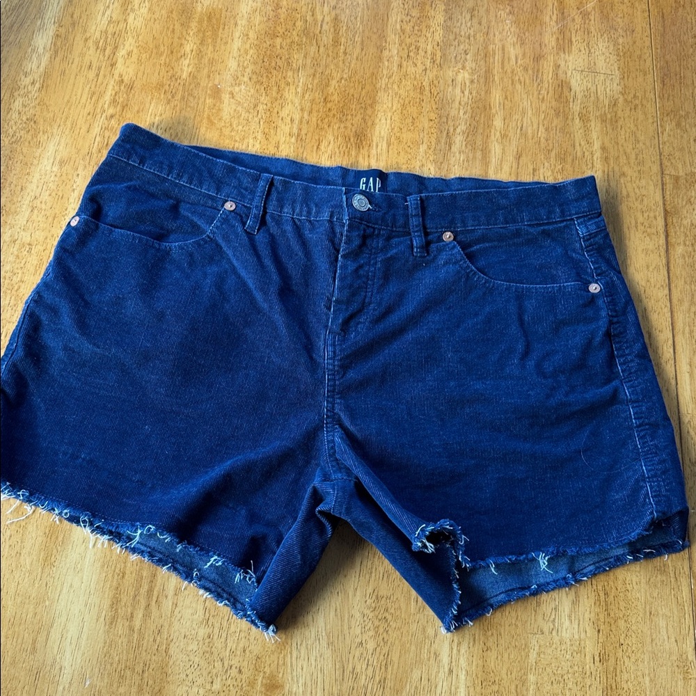 GAP size 14 Women's navy corduroy Shorts